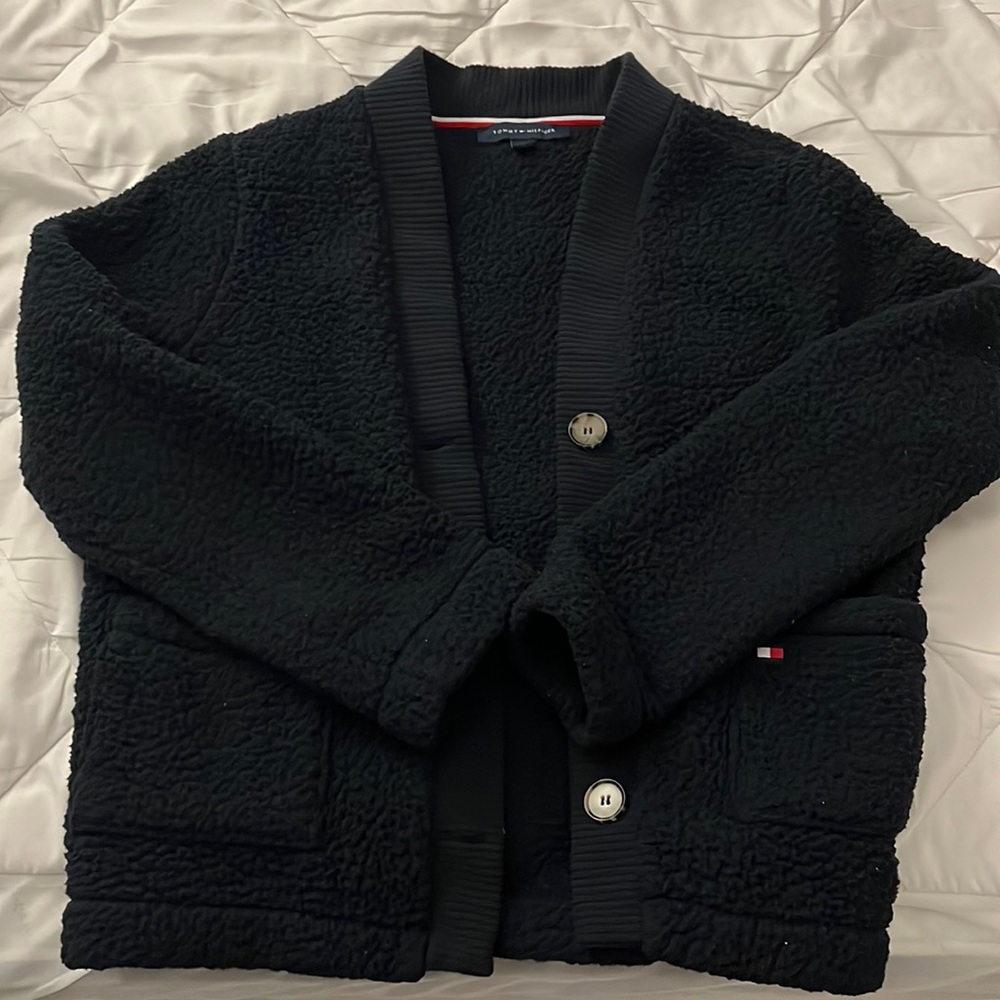 Tommy Hilfiger Faux Fur Cardigan